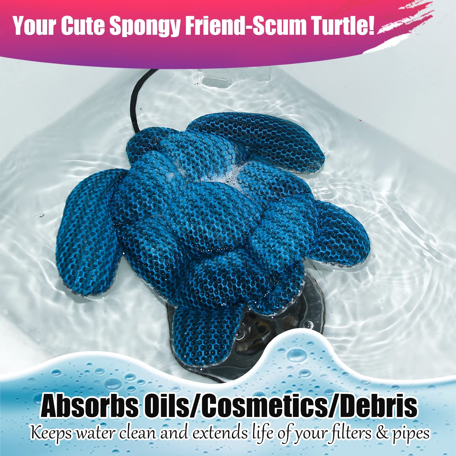 Amazon.com: 2 Pack Hot Tub Scum Absorber Pool Sponge Oil Absorber